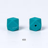 20pcs 14mm Silicone Hexagon Beads