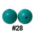 20pcs 12mm Round Silicone Beads