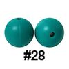 20pcs 12mm Round Silicone Beads