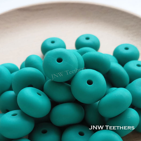 14mm Silicone Abacus - Emerald