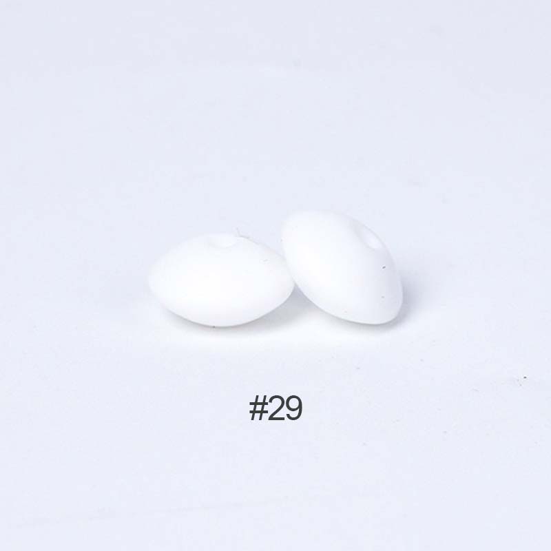 Perles en silicone en forme de soucoupe de 12 mm