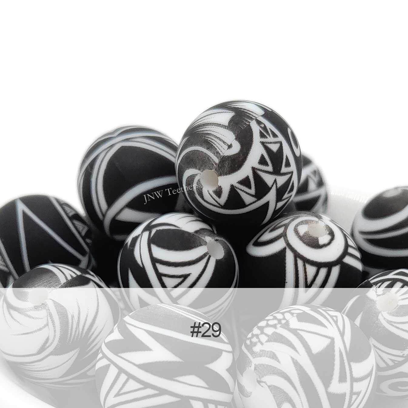 Silicone Print Beads #29