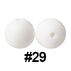 20pcs 12mm Round Silicone Beads