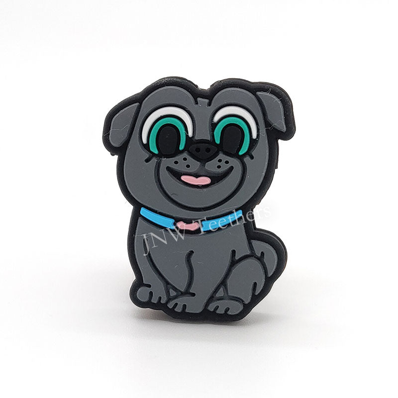 5pcs Dog Silicone Focal Beads