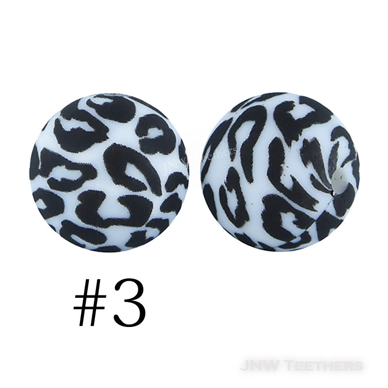 15mm Silicone Printed Beads #3