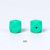 20pcs 14mm Silicone Hexagon Beads