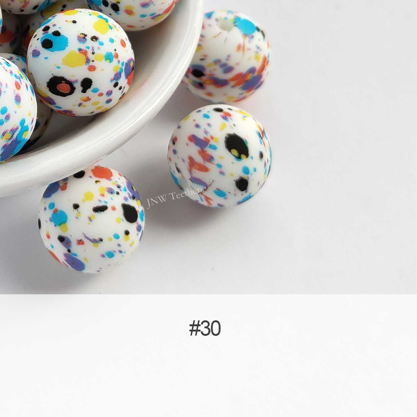 Silicone Print Beads #30
