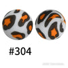 15mm Silicone Printed Rounds - 5 Beads