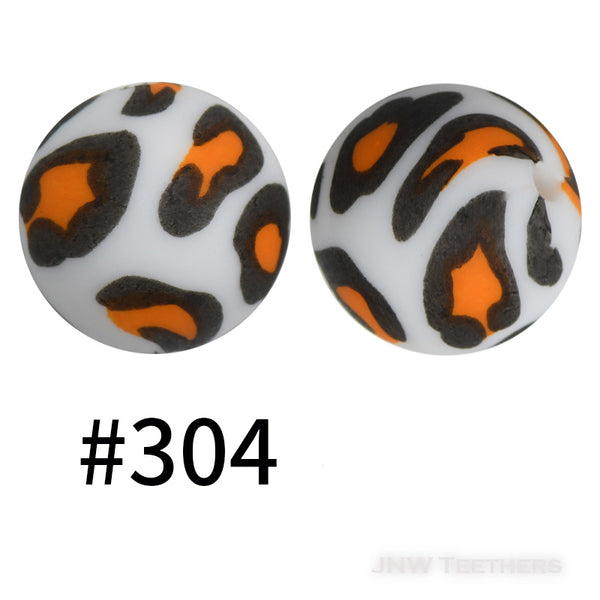 15mm Silicone Printed Beads