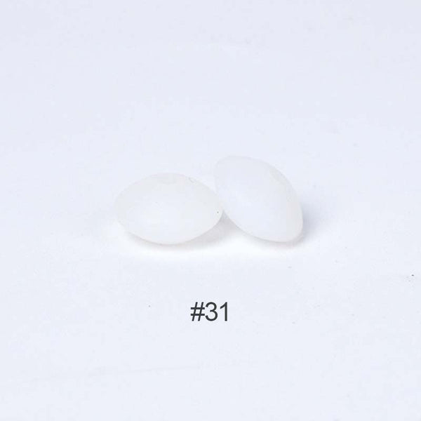Perles en silicone en forme de soucoupe de 12 mm