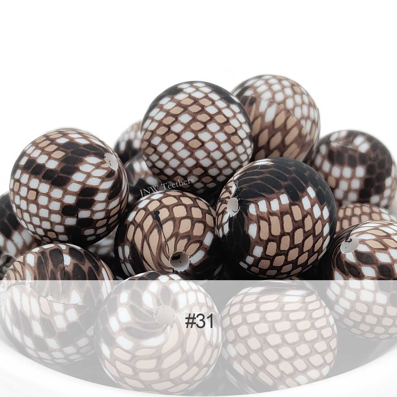 Silicone Print Beads #31