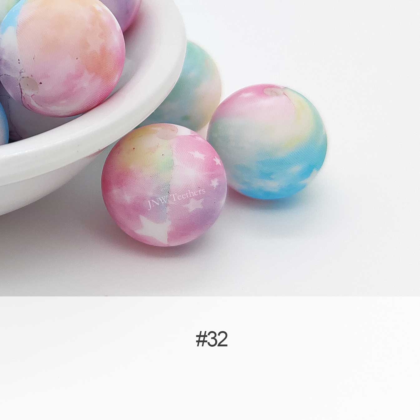 Silicone Print Beads #32
