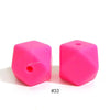20pcs 14mm Silicone Hexagon Beads