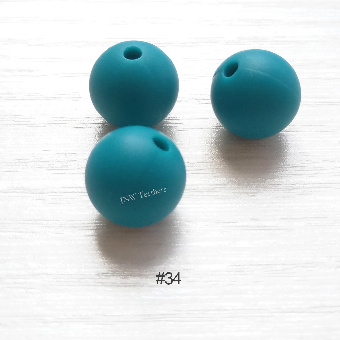 34 Biscay silicone round beads 9mm 12mm 15mm