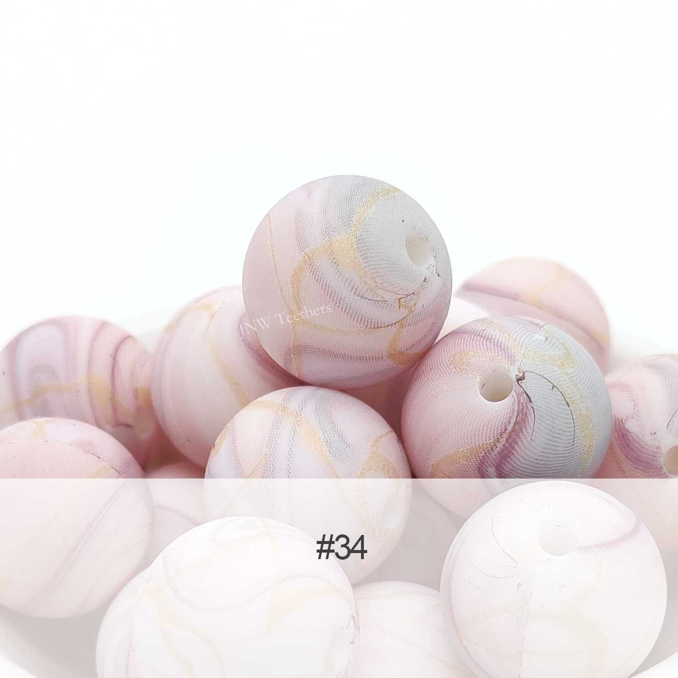 Silicone Print Beads #34