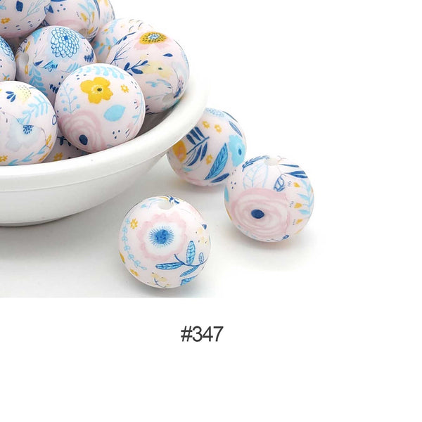 Silicone Print Beads #347