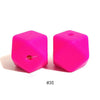 20pcs 14mm Silicone Hexagon Beads