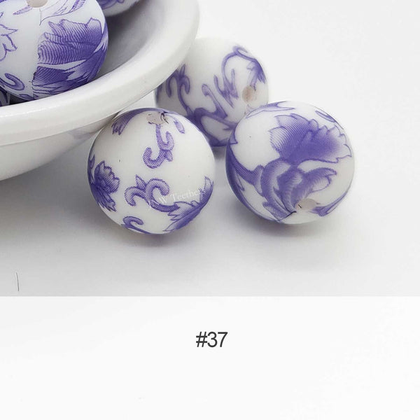 Silicone Print Beads #37