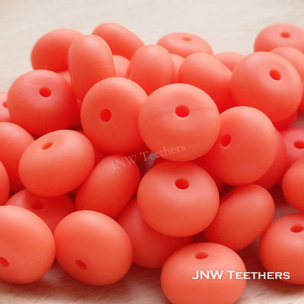 14mm Silicone Abacus - Nectarine