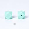 20pcs 14mm Silicone Hexagon Beads