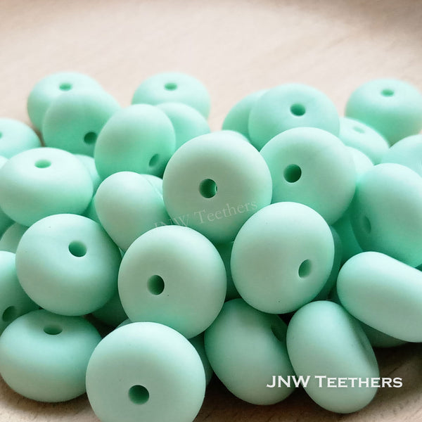 14mm Silicone Abacus - Mint Green