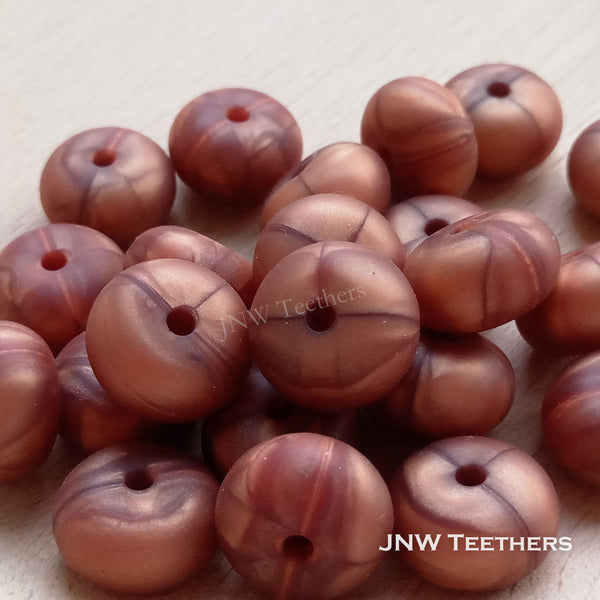 14mm Silicone Abacus - Copper