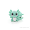 3D Unicorn silicone focal beads mint