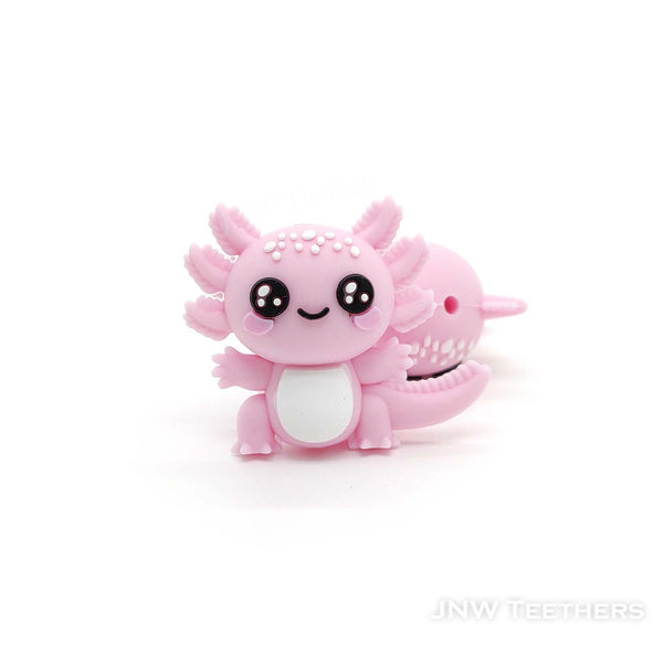 3D Unicorn silicone focal beads pink