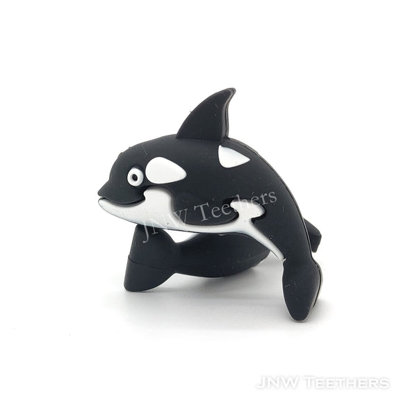 3D Orca silicone focal beads