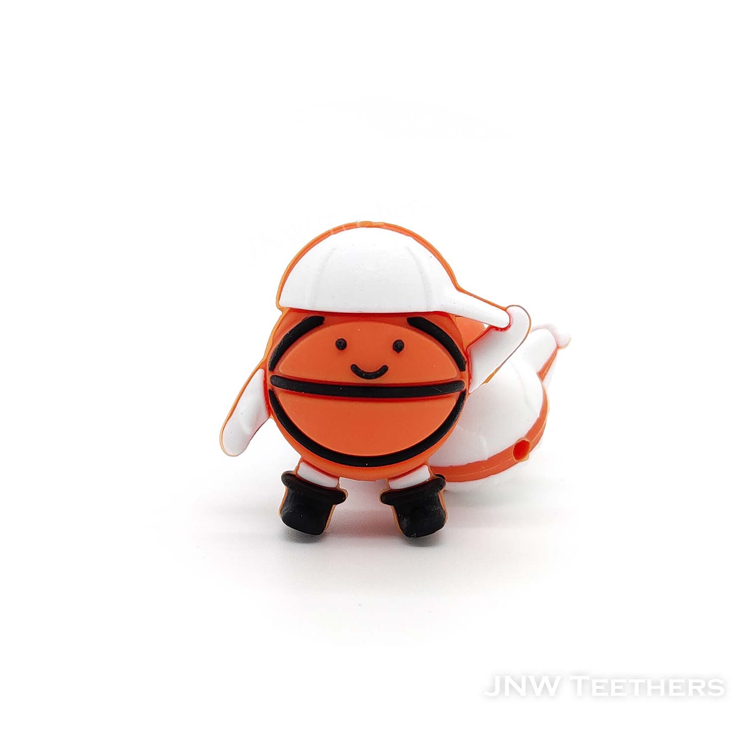 3D Basketball man silicone focal beads