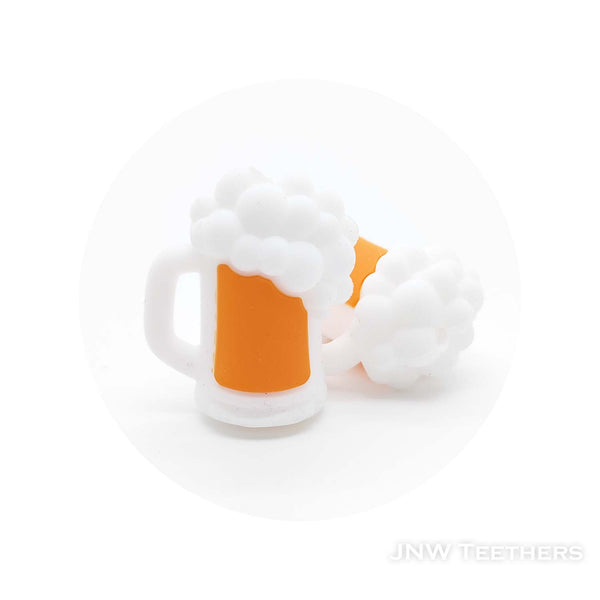 3D beer silicone focal beads