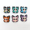 3D butterfly silicone focal beads
