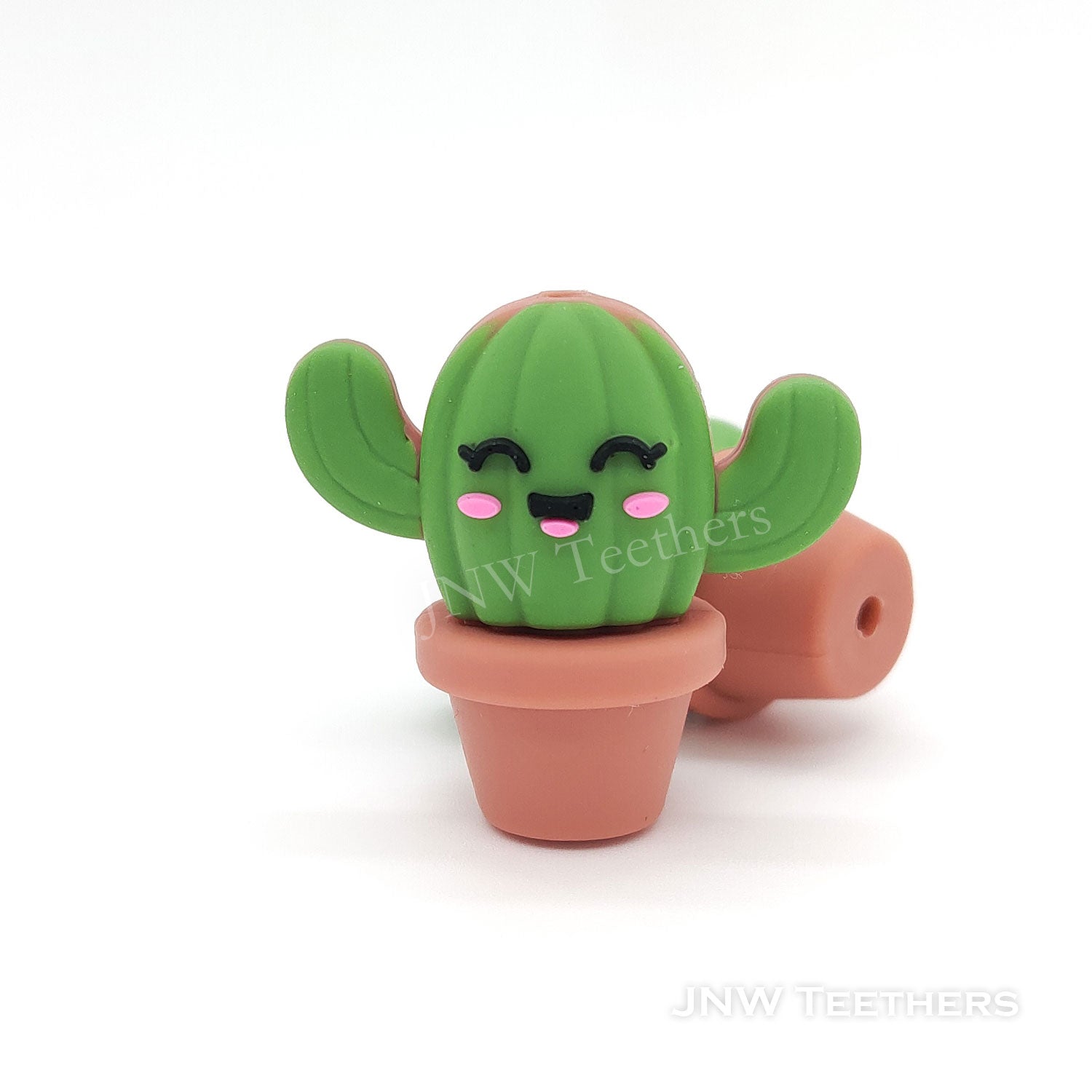 3D Cactus pot silicone focal beads