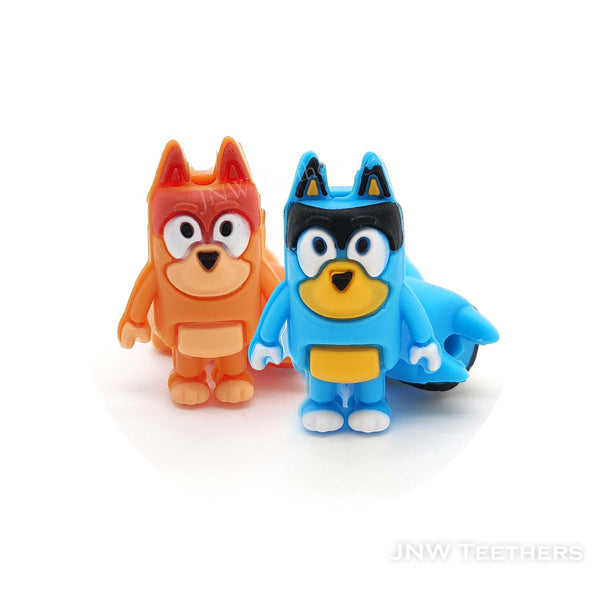 3D cattle dog silicone focal beads