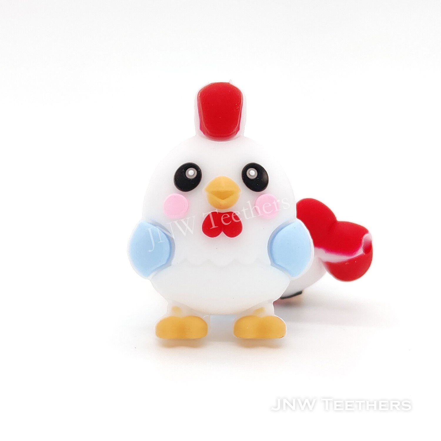 3D Chicken silicone focal beads