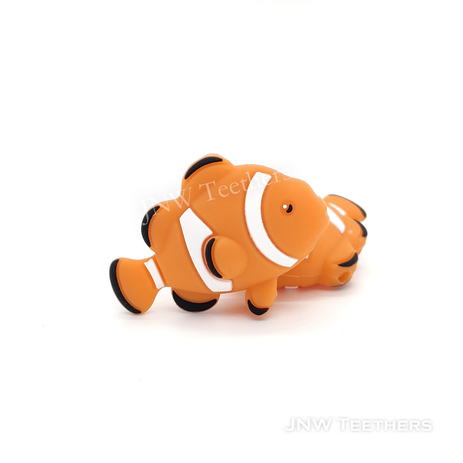 3D Clownfish Silicone Silicone Focal Beads