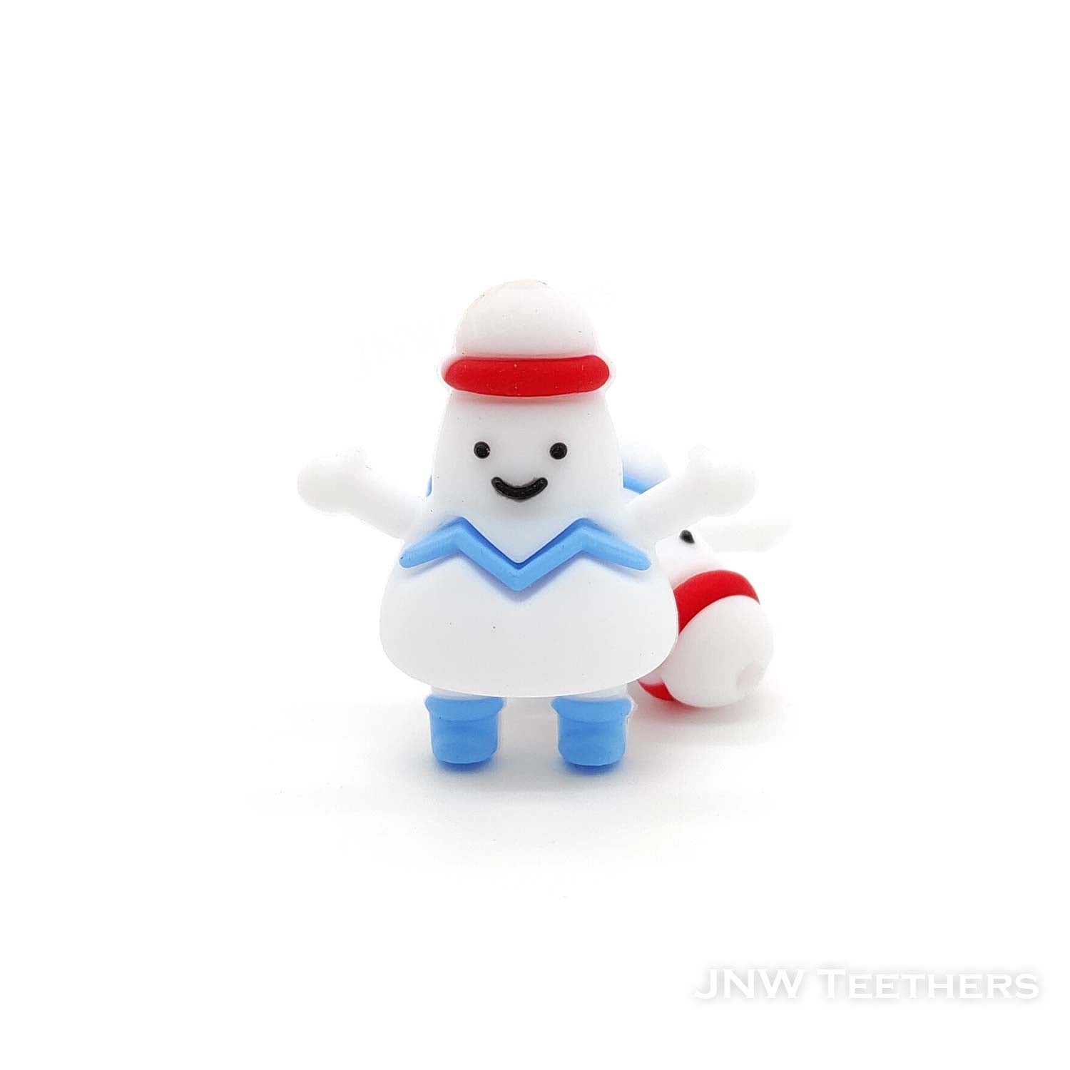 3D cotton candy man silicone focal beads