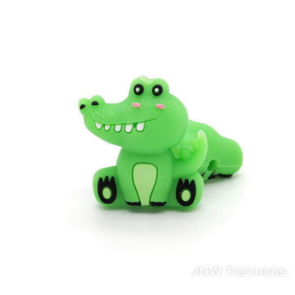 3D Crocodile silicone focal beads