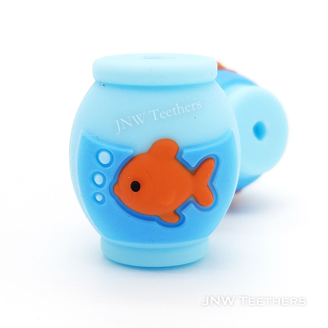 3D Fishbowl silicone focal beads