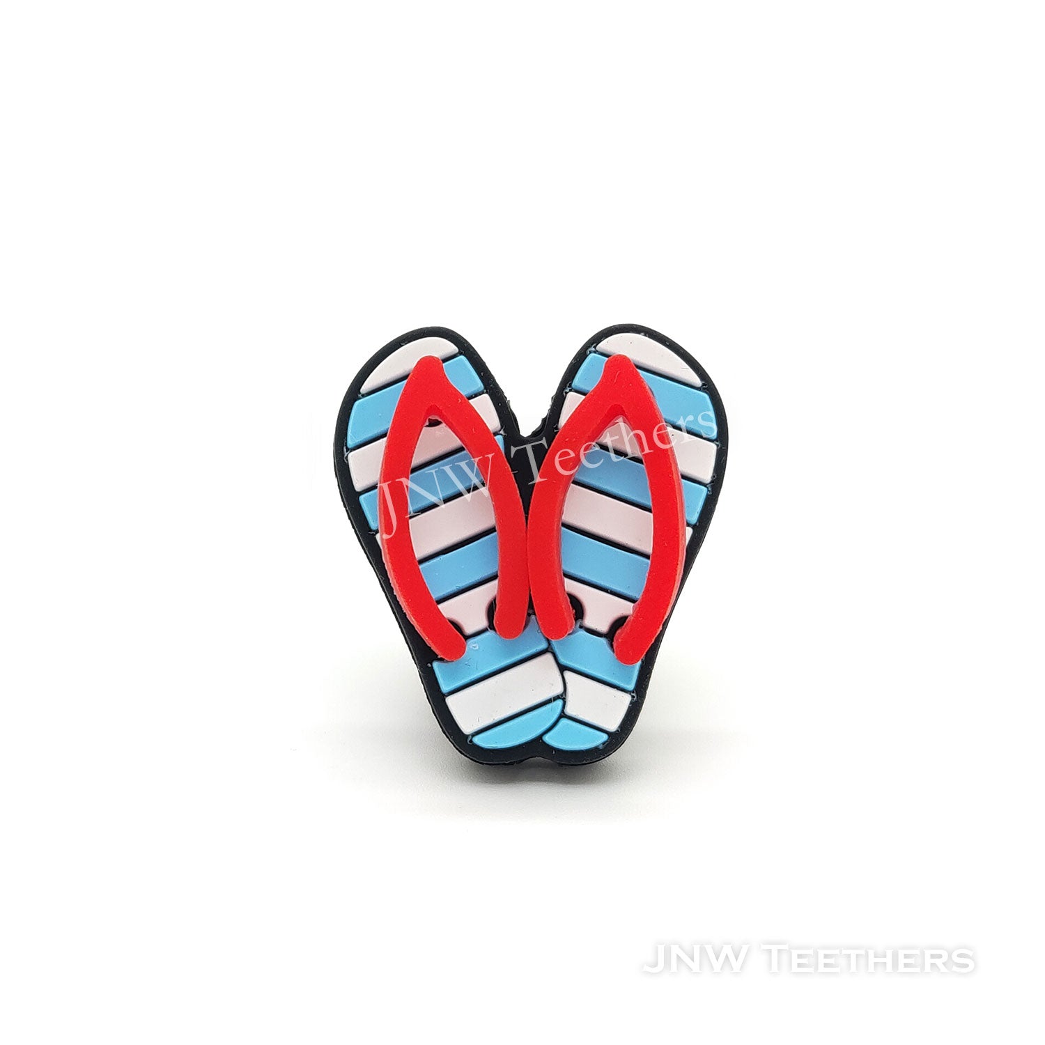 3D flip flop silicone focal beads