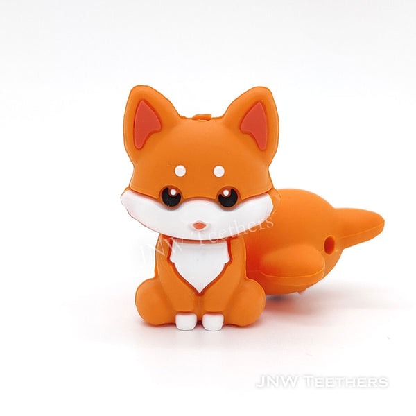 3D Fox Silicone Focal Beads
