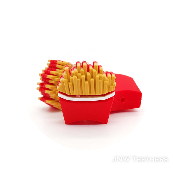 3D french fries silicone focal beads