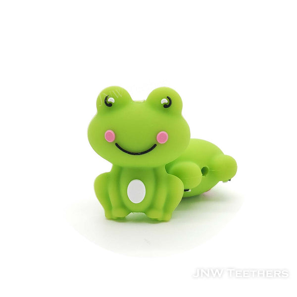 3D frog silicone focal beads