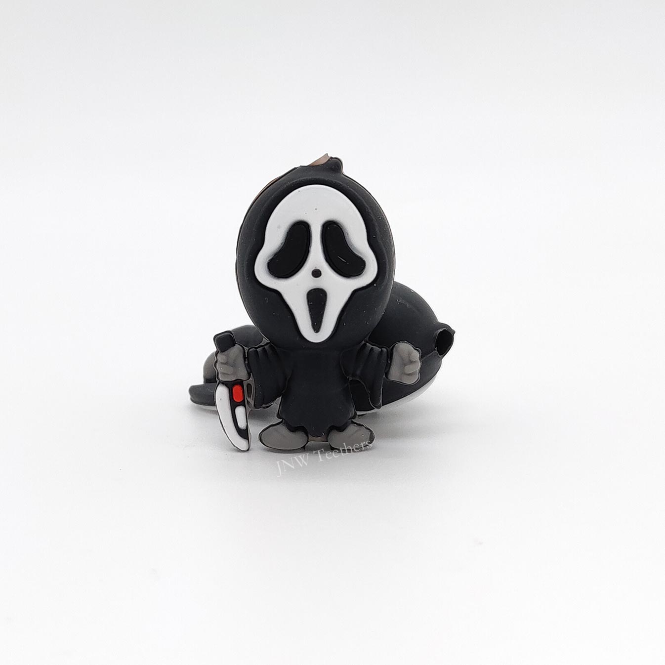 5pcs 3D Ghostface Silicone Focal Beads