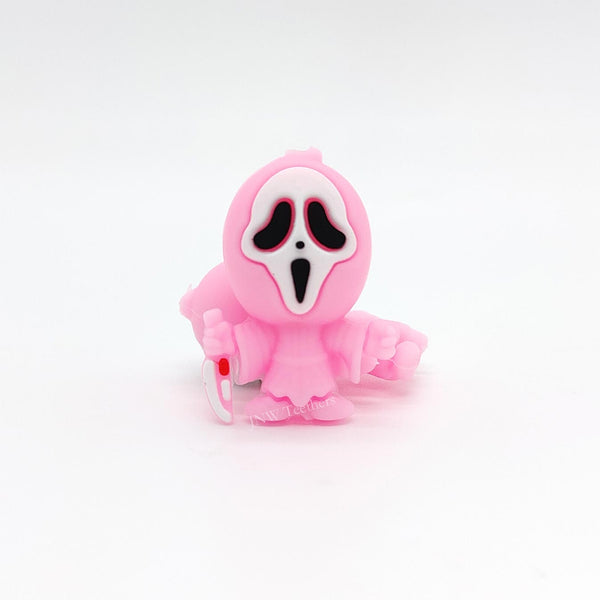 5pcs 3D Ghostface Silicone Focal Beads