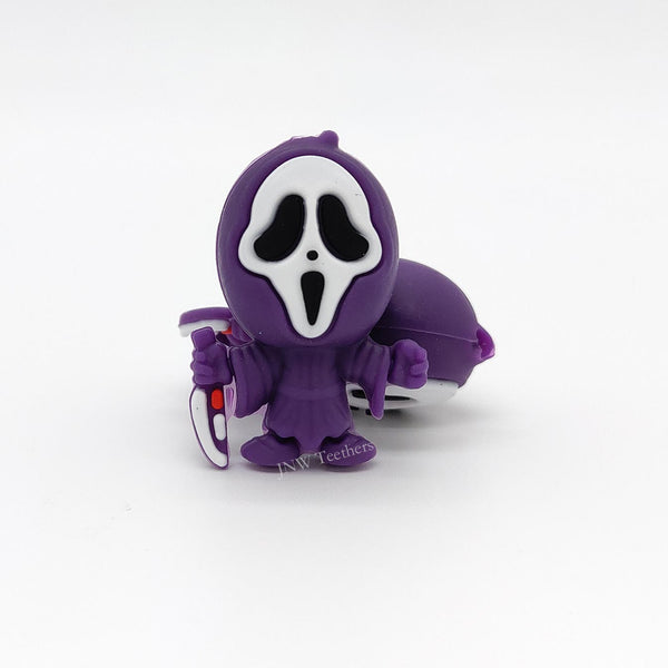 5pcs 3D Ghostface Silicone Focal Beads