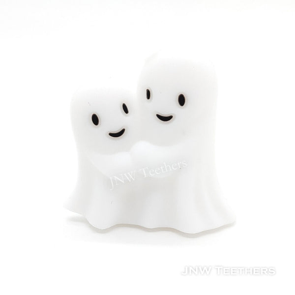 3D Halloween ghost silicone focal beads