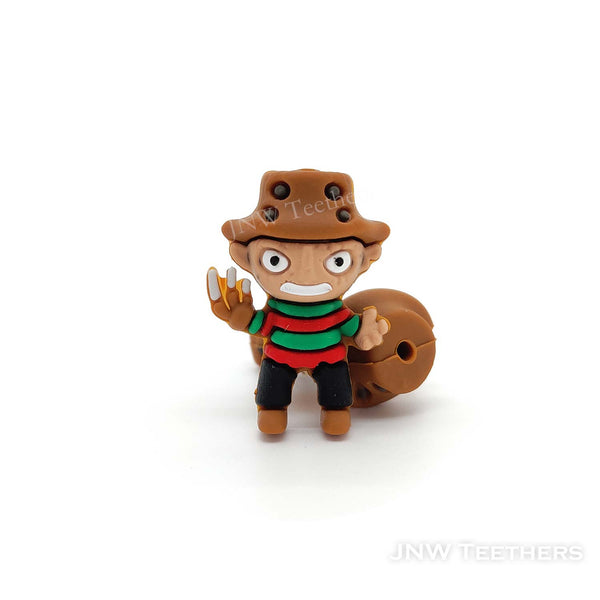 3D Halloween killer freddy silicone focal beads