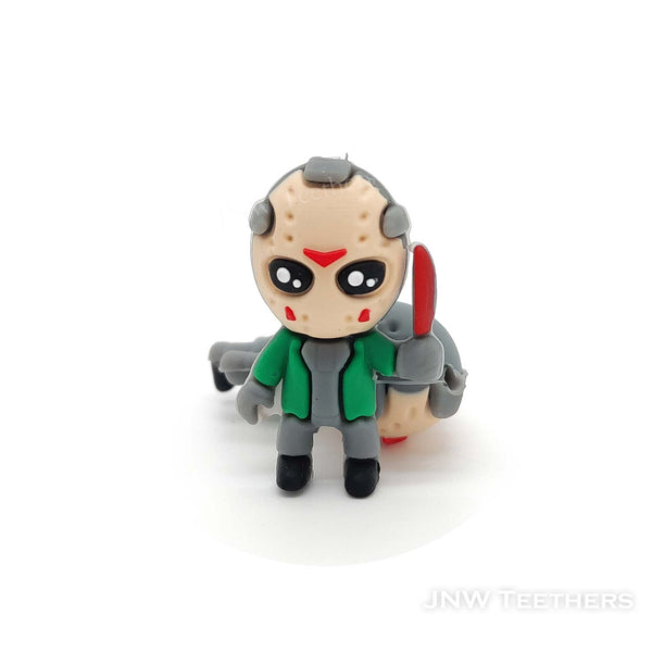 3D Halloween killer Jason silicone focal beads