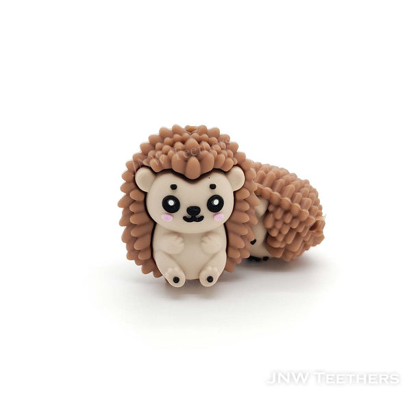 3D Hedgehog silicone focal beads